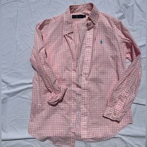RALPH LAUREN CHECKERED BUTTON DOWN